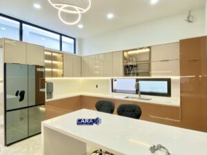 tủ bếp hợp kim, bếp hợp kim, bếp nhôm, cara, bếp cara, tủ cánh kính, cửa nhôm xingfa, xingfa, cửa slim, tủ nhôm cánh kính,tủ bếp hợp kim nhôm 1 tầng