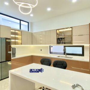 tủ bếp hợp kim, bếp hợp kim, bếp nhôm, cara, bếp cara, tủ cánh kính, cửa nhôm xingfa, xingfa, cửa slim, tủ nhôm cánh kính,tủ bếp hợp kim nhôm 1 tầng